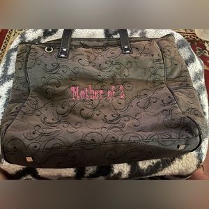 ***4 for $15*** Thirty-one Tote with embroidered “Mother of 2” in pink.